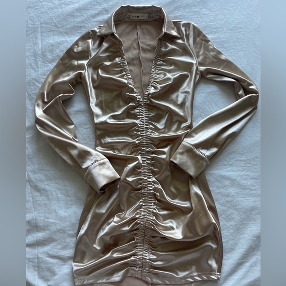 Beautiful Rose Gold Mini Dress - Picture 1 of 6